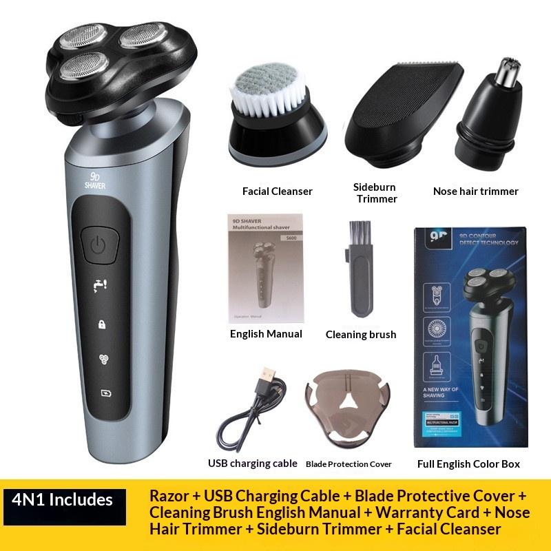 Waterproof Electric Shaver Wet Dry Shaving Usb Charging Portable For Travel Business Trip Daily Home Use