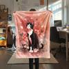 Beautiful Calico Cat,pattern Flannel Blanket, High Quality Comfortable for All Seasons, Home Decor, Warmth and Comfort, Perfect for Gifts.