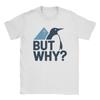 Nihilist Penguin But Why Meme T Shirts Unisexs  Cotton Vintage TShirts Round Collar  Tees Short Sleeve Tops Big Size
