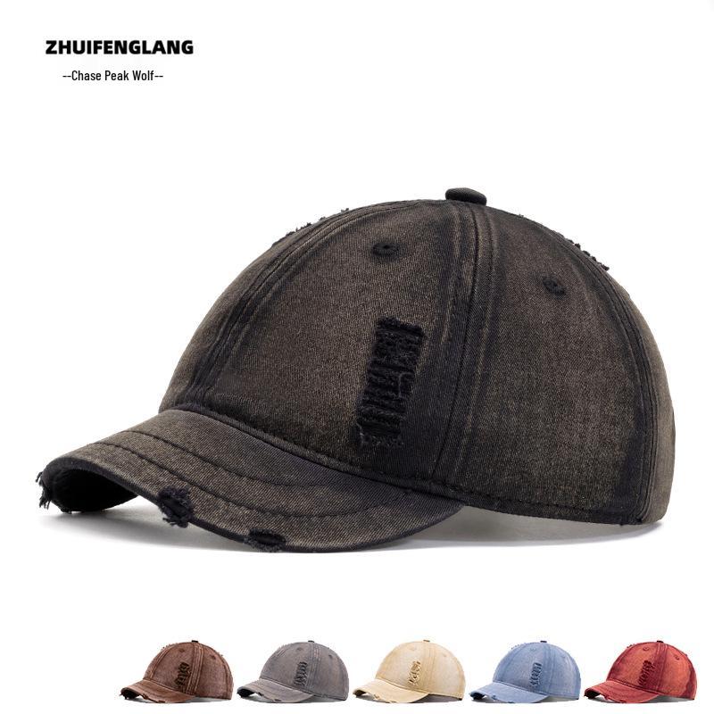 Men's Cotton Solid Color Curved Brim Baseball Cap - Outdoor/Sun Hat for Spring & Summer