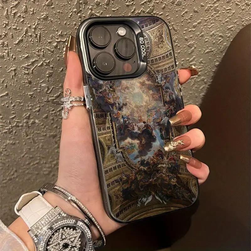 Retro Love and Flowers Collage Phone Case for Samsung S24 S25 Plus S23 FE S22 Ultra A06 A16 A26 A36 A56 A35 A55 A54 Matte Cover