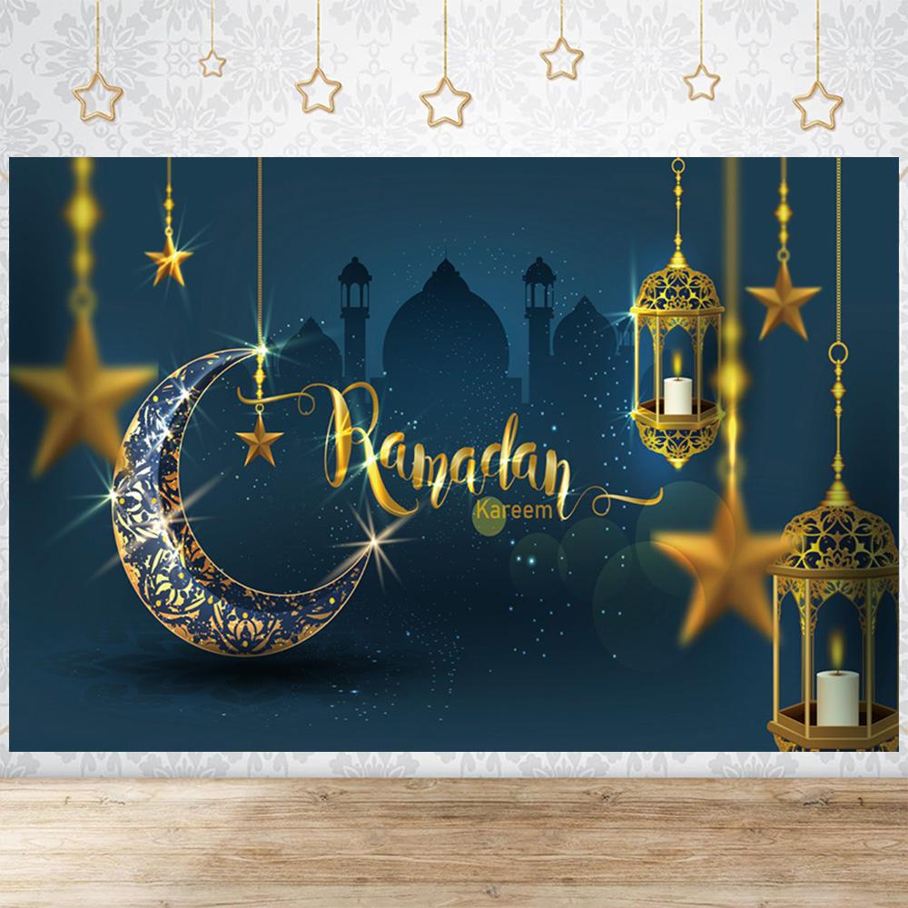 Eid Party Thema Traditioneller Hintergrund Ramadan Mubarak Dekorationen für Zuhause Islamisch Muslimisch Kareem Eid Al Adha Requisite Geschenk Poster