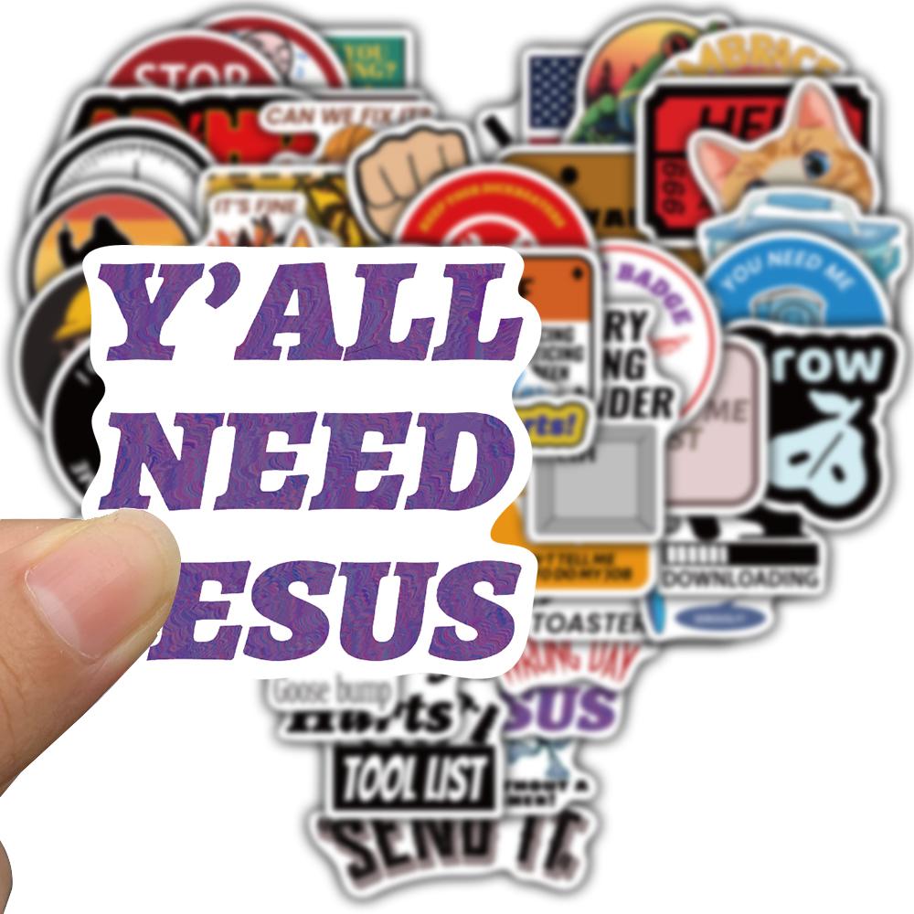 50/100PCS Adult Fun Sticker Painting Nostalgia DIY Coffee Laptop Landscape Motorcycle Waterproof Suitcases Scrapbook Sticker