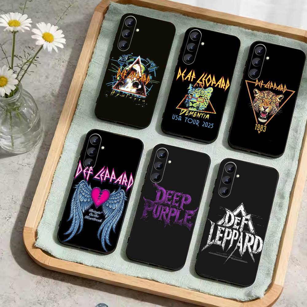 Hot rock band D-Def leppard Phone Case For Samsung Galaxy A73,A21s,A22,A31,A52,A53,A71,A41Soft Black Shell
