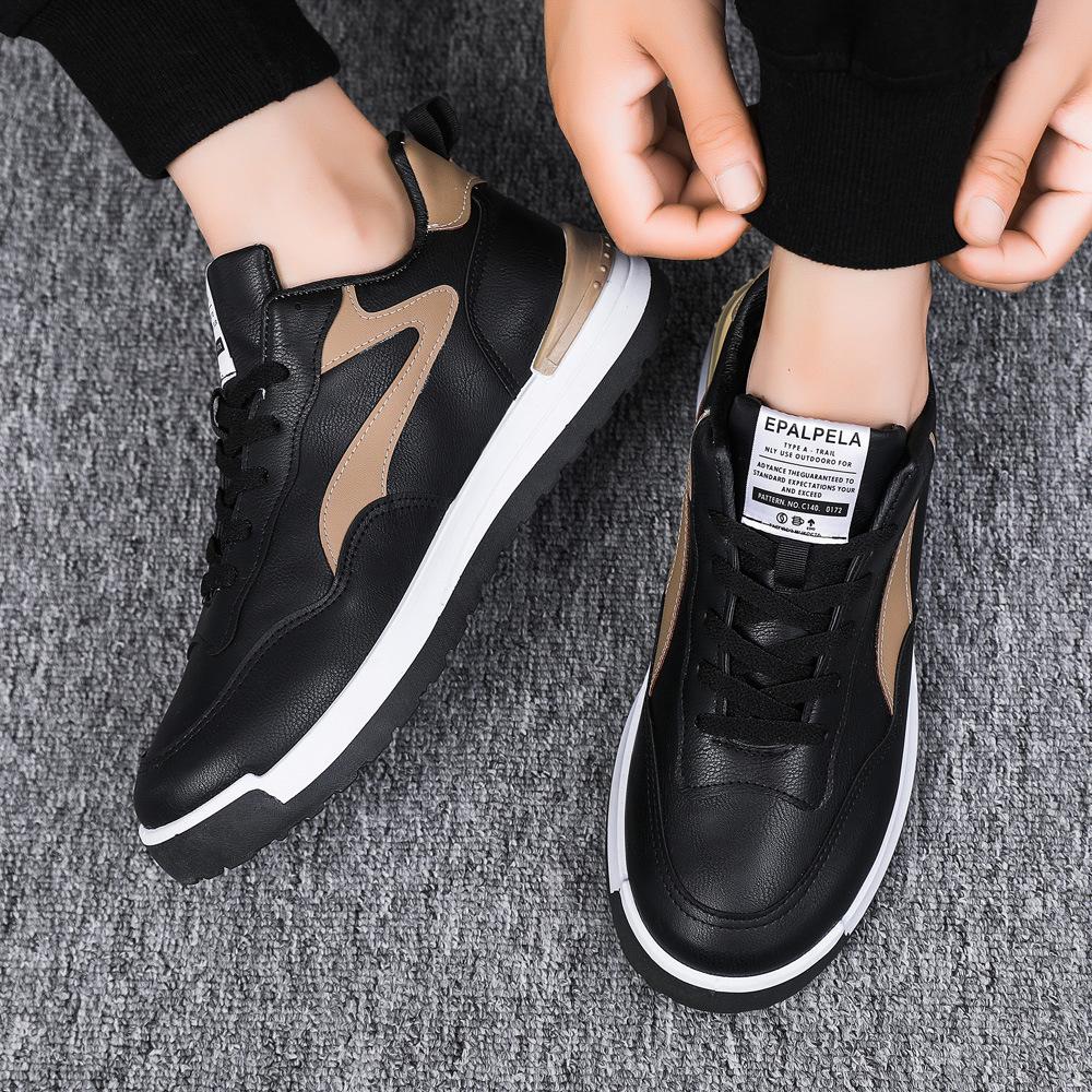Men New Fashion Casual Shoes Men  Autumn Outdoor Tennis Sneakers Men Lightweight Comfortable Lace Up Leather Shoes Footwears