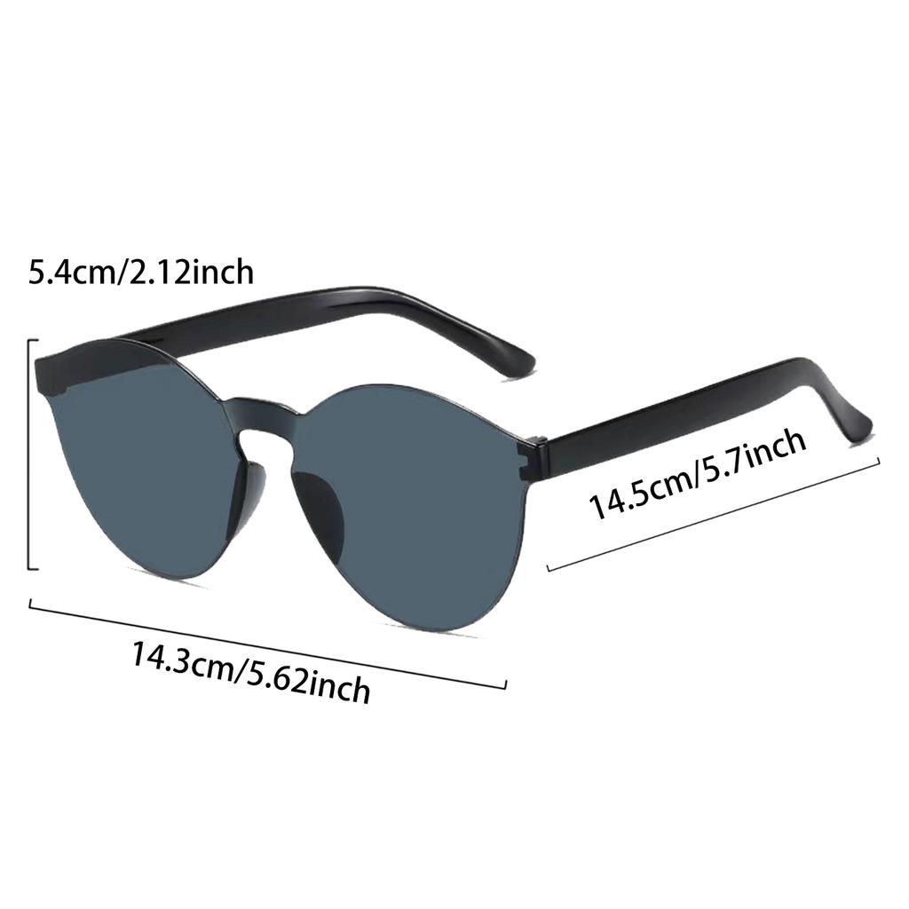 12 Pairs Per Set Candy Color Decoration Shades Oval Design Trends Women's Sunglasses Fashion Brand Sun Glasses for Lady