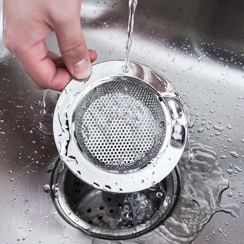 Stainless Steel Sink Drain Strainer for Kitchen Bathroom Metal Mesh Sink Drain Hole Strainer Trap Filter Floor Drain Cover