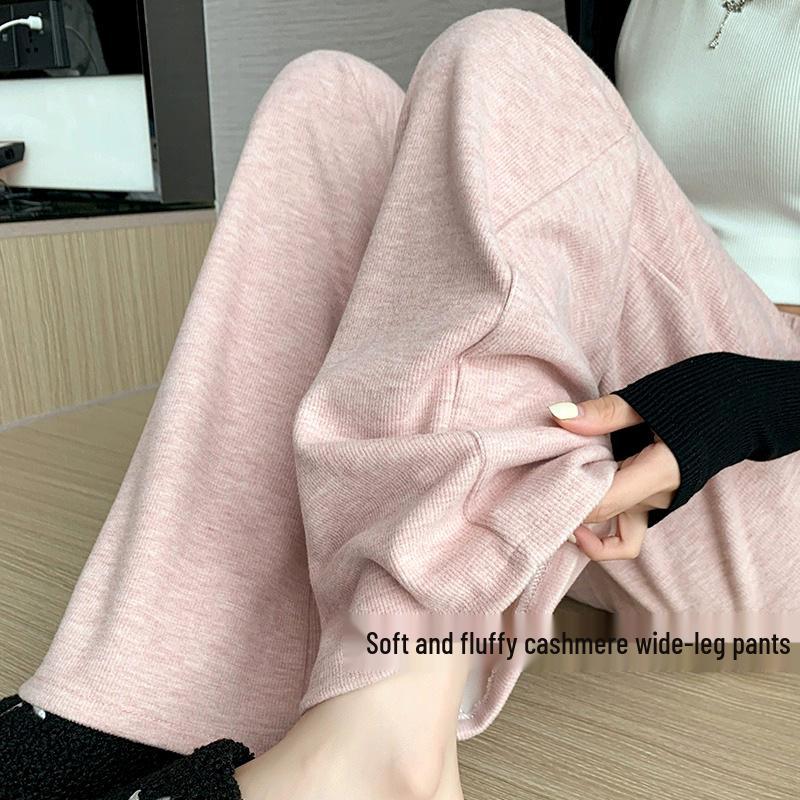 

Maternity Plus Size Wide-Leg Velvet Pants for Autumn/Winter 2025 M Medium [80-110 lbs]