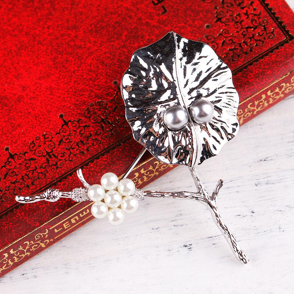 

Брошь Листья Дерева из Натурального Жемчуга Внешнеторговая Брошь Рюши Пряжка для Пальто Костюм Пальто Женская Дизайнерская Брошь Булавка Мини Заколки Идеальный Подарок для Пары