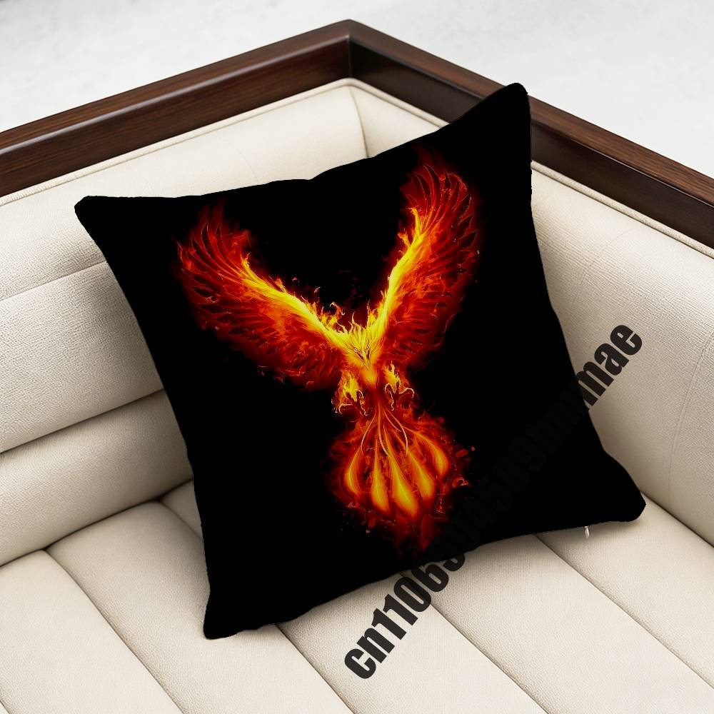 For Phoenix Throw Pillow Case Sham 45X45Cm 35X35Cm Square Bedroom Pillowcase Cushion Cover