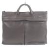 Porter Business Bag AROUND BRIEF CASE Briefcase Brown Leather Mens Used