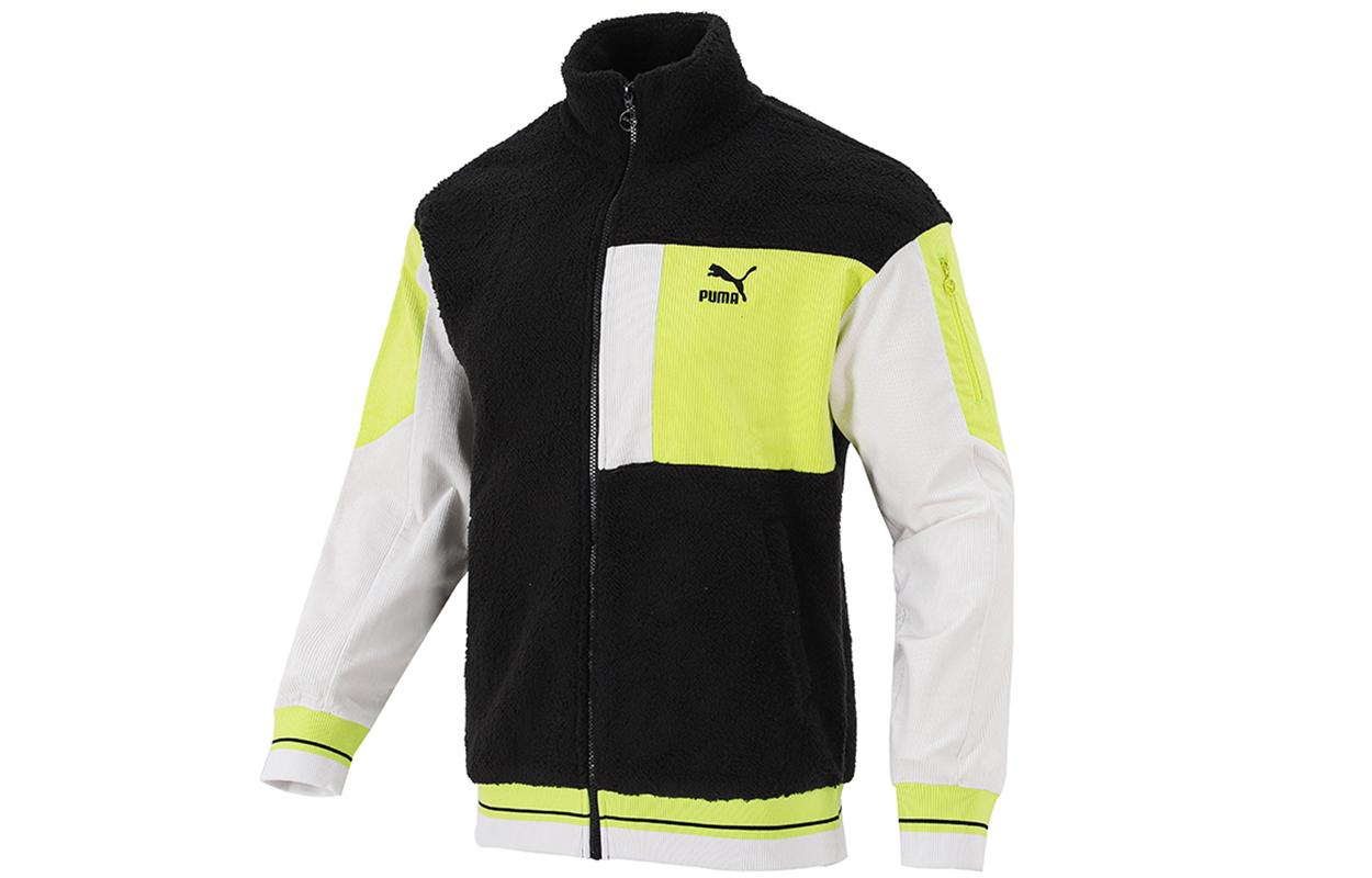 PUMA Velvet Jackets Men s Black Stand Collar Moderate 534678-01 S