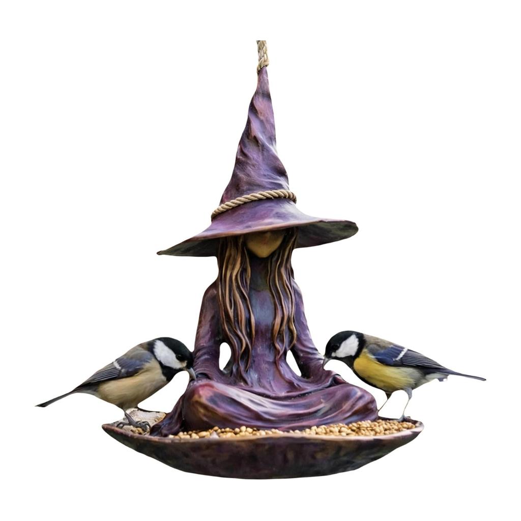 Handcrafted Resins Bird Feeder Easy Installation Garden Decoration For Nature Observation