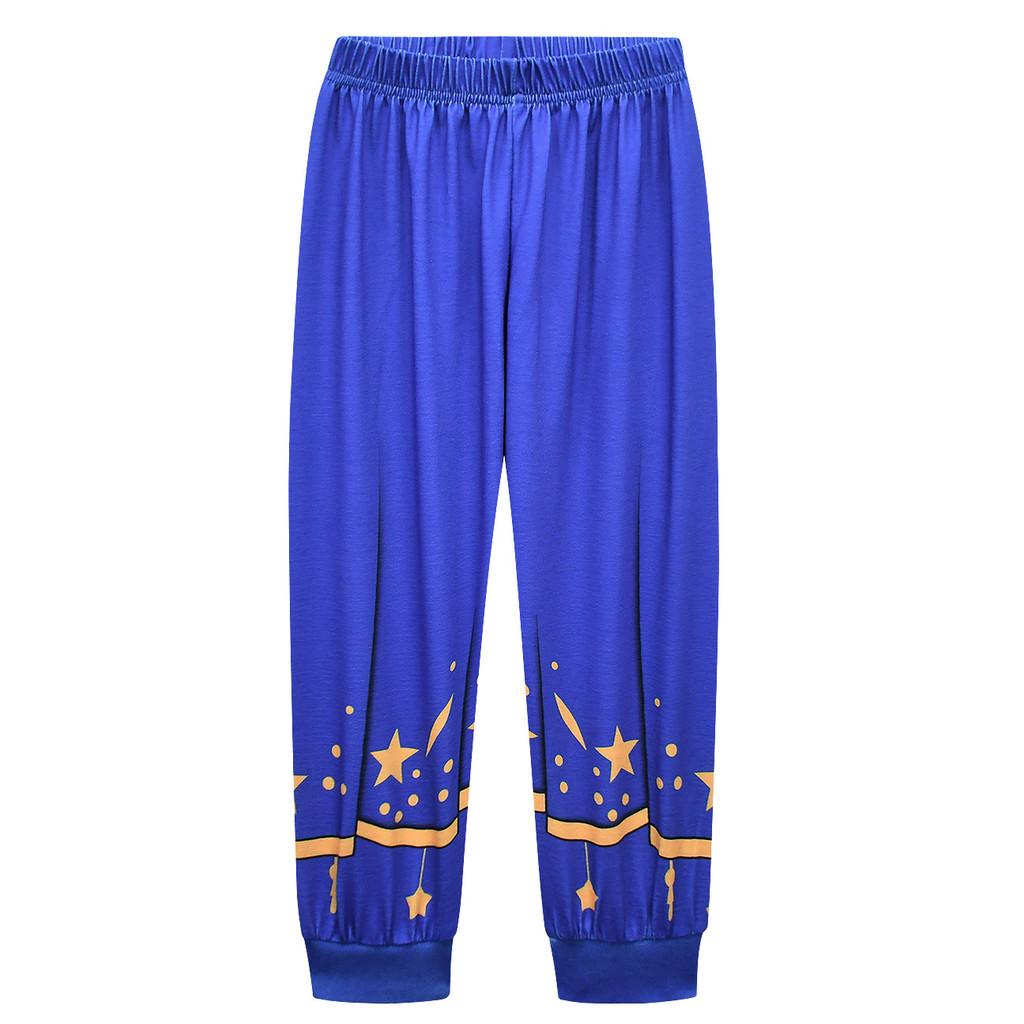 19791 Kids Girls Lily Lovebraids Stars Printed Long Sleeves Round Neck T-shirt Top Trousers Sets