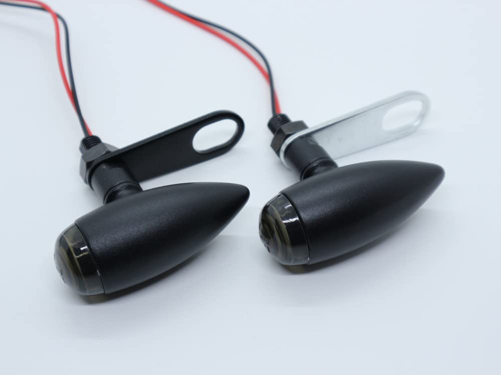 Beatus Turn Signal Stays Set of 4 Bikes, Universal Use, 2 Black, 2 Silver