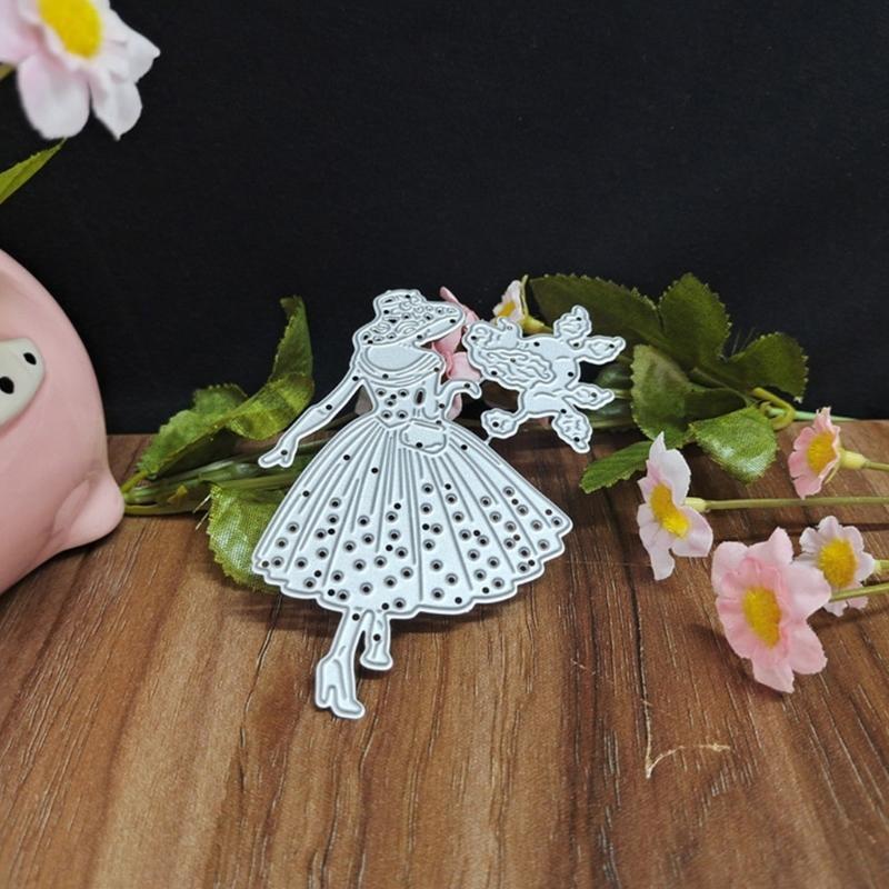 Lady Metal Cutting Dies Stencil DIY Scrapbooking Album Paper Card Template Mold Embossing Decoration
