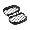 MAGICKIT One Pair Front Grilles for BMW E60 E61 5 Series M5 525I 525Xi 528I 528Xi 530I 530Xi 2004-2009 Gloss Black Accessories QCYZR1
