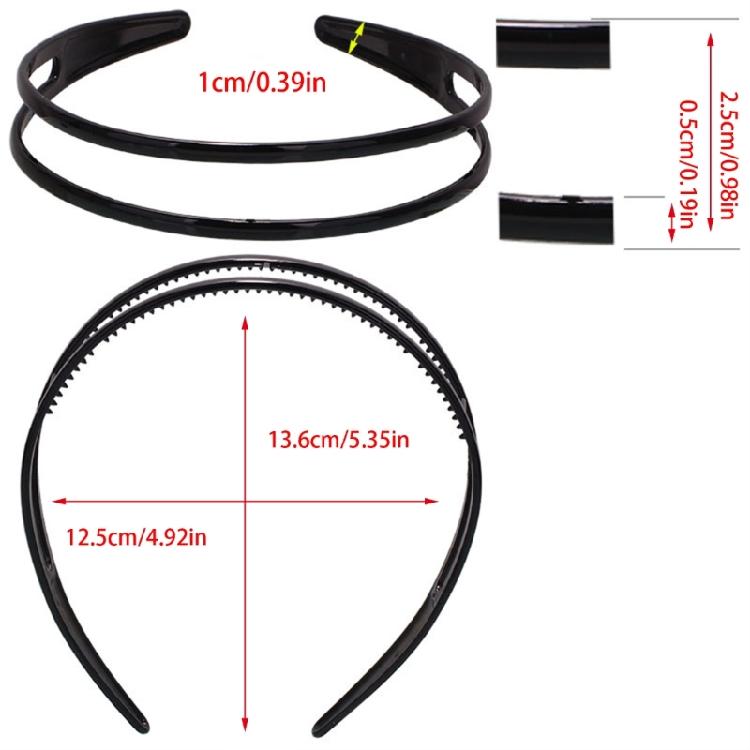 Pack of 3 Plastic Headband for Women and Teens Multiuse and Comfortable Hairhoop for Various Occasion and Outfits
