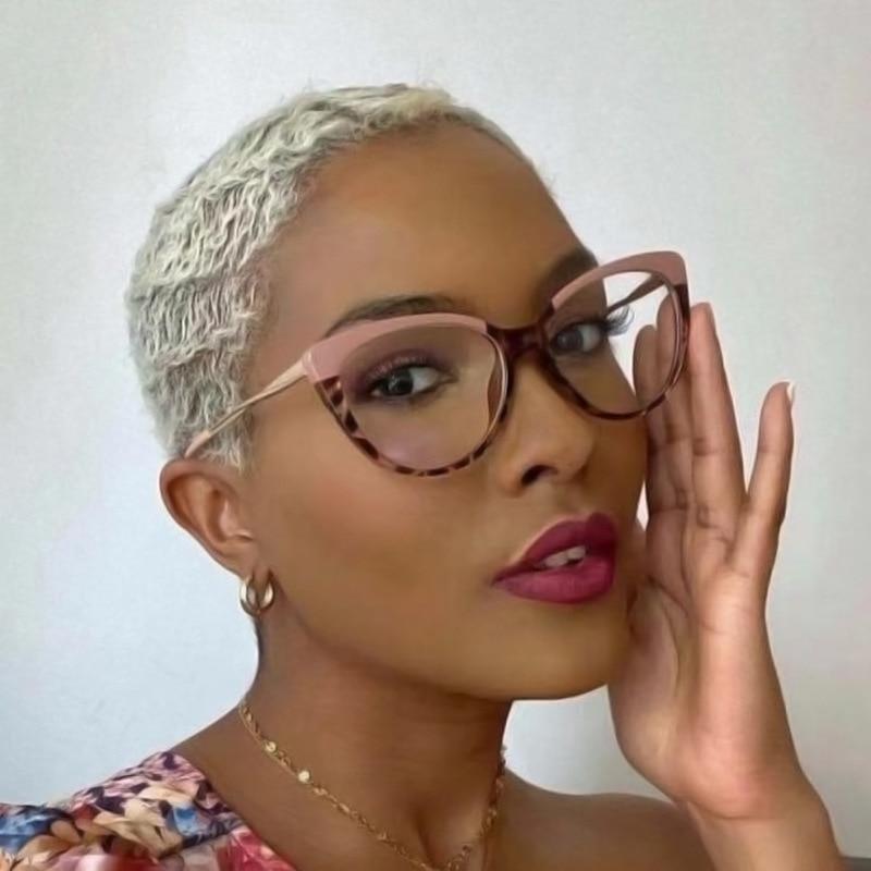 Men And Women Anti Blue Glasses Classic Cat Eye Modeling Anti Glare Glasses Eye Protection Gaming Computer Light Frame