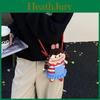 Handwoven Phone Bag For Girls With Cute Bow And Zipper Closure For Daily Use
