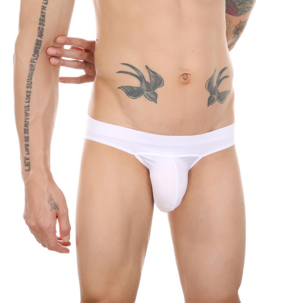 Prodyšné pánské slipy Pánské slipy s nízkým pasem a pruhovaným potiskem se širokým elastickým pasem, slim fit, bezešvé, s U-vypouklým střihem pro každodenní nošení