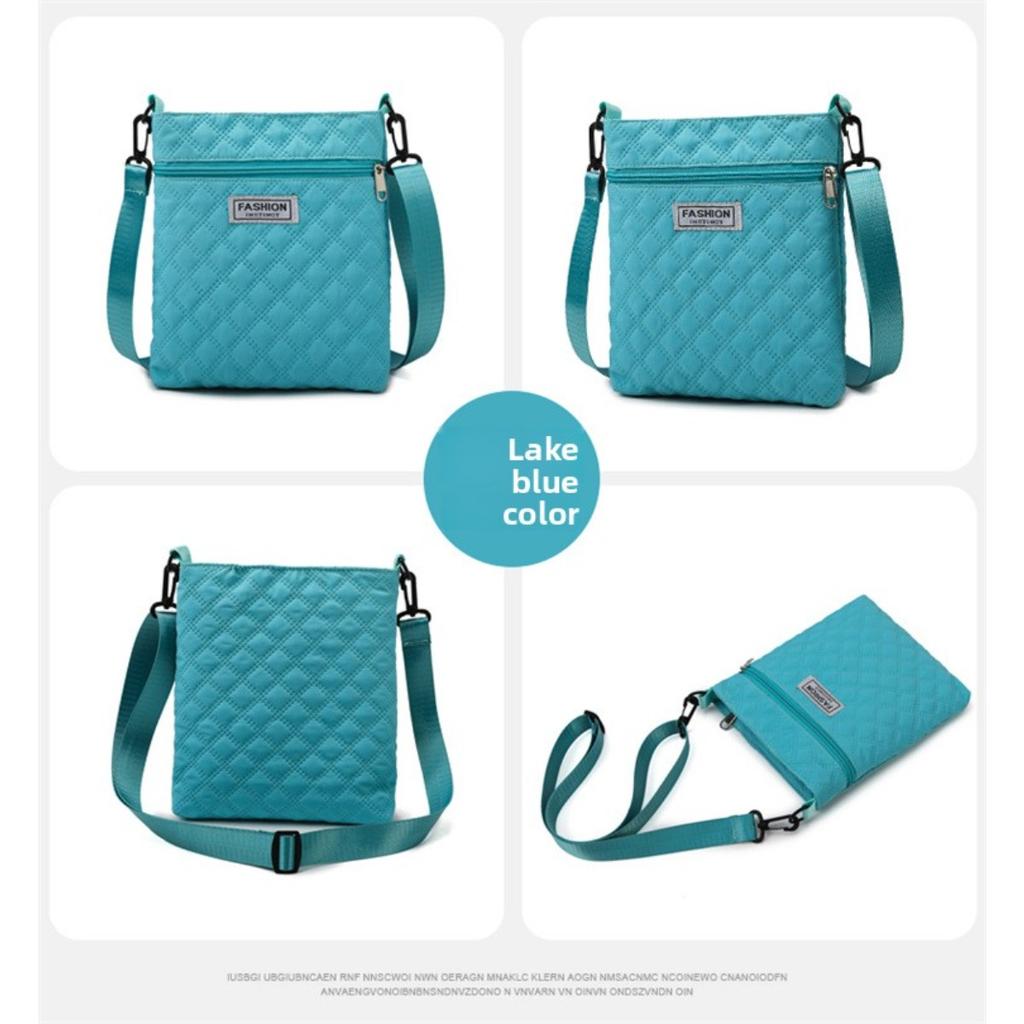 Borsa a tracolla semplice a griglia di diamanti a tinta unita per donna, borsa a spalla casual, borsa a tracolla piccola quadrata leggera e versatile