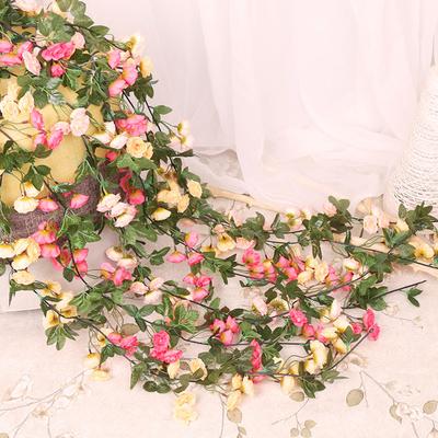 2,2 m Rose Künstliche Blume Reben Für Hochzeit Girlande Weiß Rosa Hause Zimmer Hochzeit Dekoration Seide Künstliche Rose Reben Han
