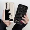 Cartoon Black Cat Soft Cover Case for Samsung Galaxy A36 A32 A33 A14 A24 A13 A34 A23 A12 A26 A22 A16 A56