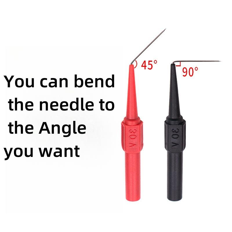 30V Tip Probes Diagnostic Tools Auto Multimeter Test Leads Extention Back Piercing Needle Tip Probes Machine 0.7MM