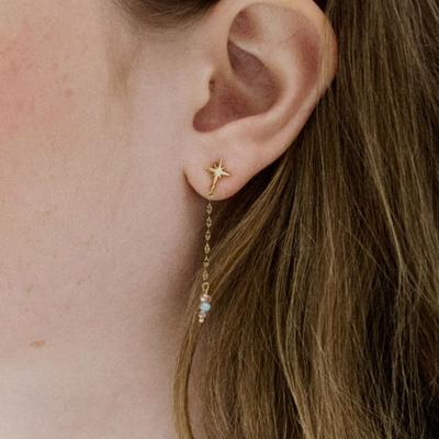 MERRYMOTIVE Daystar Drop Chain Earring