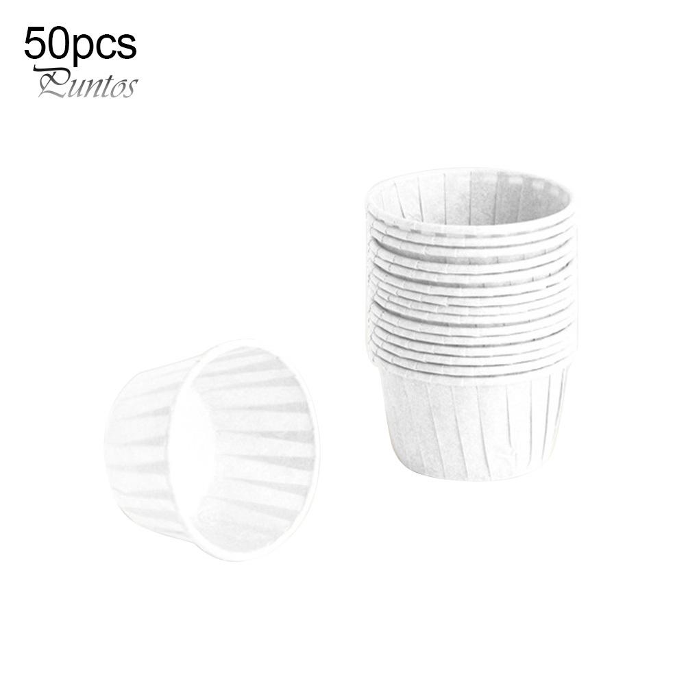 50 piezas de envoltorios para cupcakes, pasteles, vasos de papel, bandejas para muffins y postres