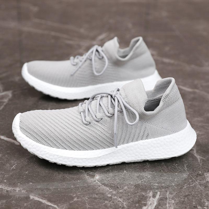 

BR005-1 Новые весенне-летние мужские туфли Летающие плетеные туфли Увеличенные кроссовки Износостойкие дышащие сетчатые туфли Кроссовки для бега 39