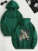 Autumn/Winter Street Style Hoodie, Caroline Theme, Men's Casual Hoodie, Made of Polyester, Long Sleeves, Regular Fit, Slightly Elastic.