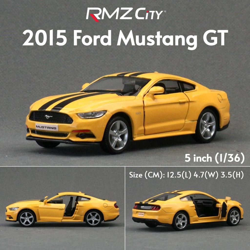 fsbn3 1/36 Ford Bronco Mustang GT F-150 Toy Car Model For Children RMZ CiTY Diecast Metal Miniature Pull Back Collection Gift Kid Boys