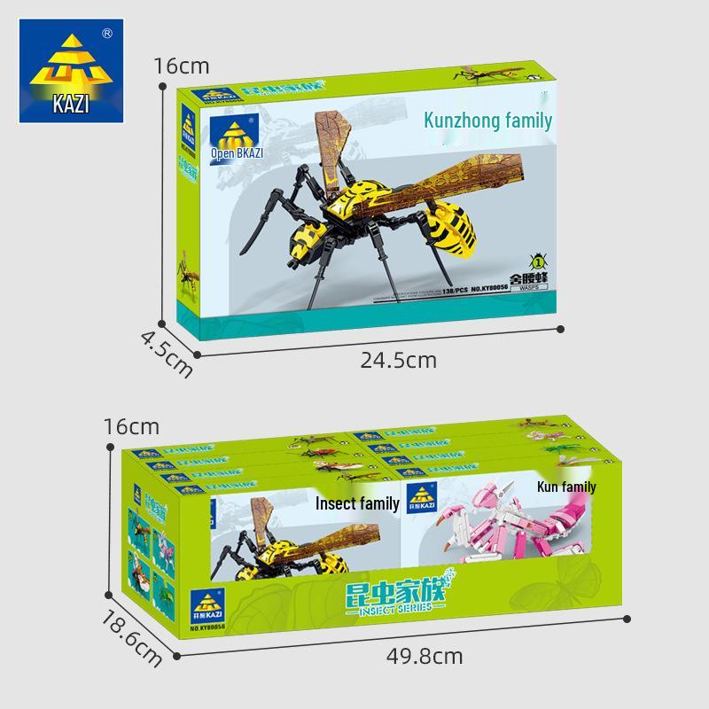 Insect Building Block Model: Mantis - Educational Toy for Kids