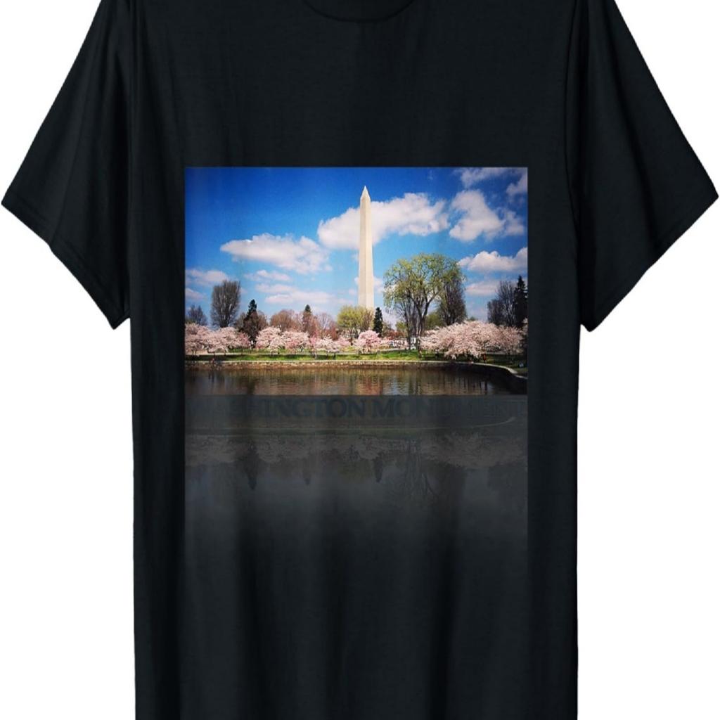 Washington DC Monument Cherry Blossoms Festival T Shirt