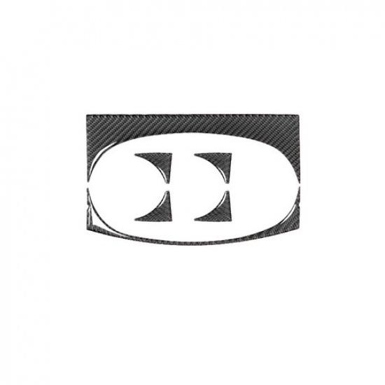 Carbon Fiber Cup Holder Panel Trim Cover Decor for Dodge Charger 2015-