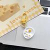 913 Cute Breakfast Plate Keychain - Fun Food Toy Pendant & Girlish Backpack Accessory for Couples & Friends