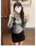 Women's Slim Fit Lace Trim Plush Base Layer Shirt, Autumn/Winter Warm Long-Sleeve T-shirt.