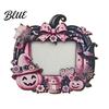 Vintage Pastoral Style Halloween Photo Frame Wooden Desktop Picture Holder for Spooky Party Decoration Bed And Breakfast Decor Festive Home