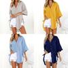 Women's Loose Button Long Shirt Dress With Premium Quality Fabric For Everyday Comfort