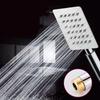 Stainless Steel Shower Head Supercharged Handheld  Silicone Water Outlet Round Square Bathroom Shower Head Set