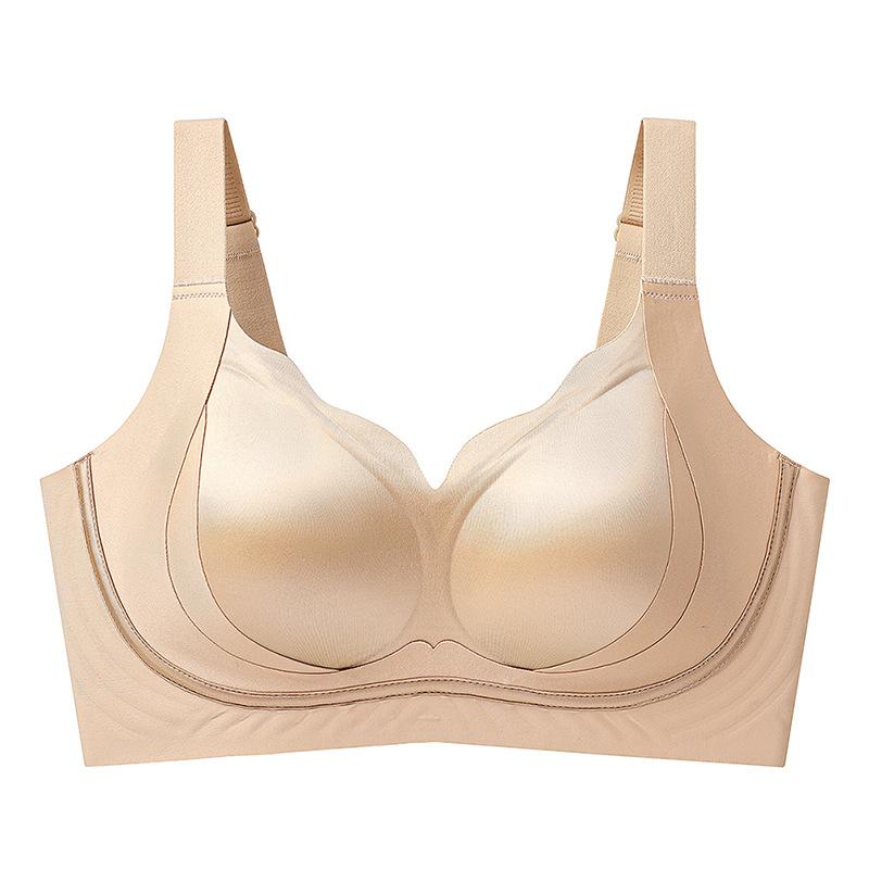 Underwear Women's Seamless Gathering Bra with Anti Sagging Support Women's Bra Simple and Smooth Surface Bra Push Up Bra