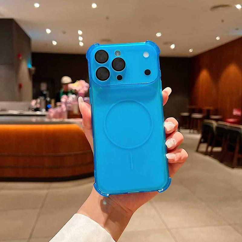 Comes with Lens Film Phone Case for IPhone 17 16 15 Pro Max 14 13 12 Transparent Shockproof Back Cover