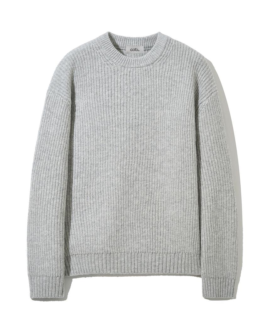 COSTUME O’CLOCK Hacci Round Heavy Knit Pullover 11 Color Cooskt066 (A Type)