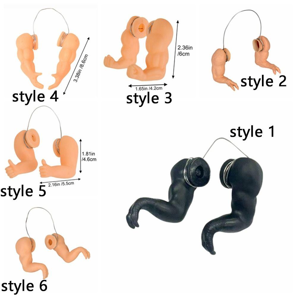 Funny Fighting Chicken Arms Toys Giant Arm Artificial Chicken Forelimb Toy Novelty Hulk Arms Wearing Muscle Arm Halloween