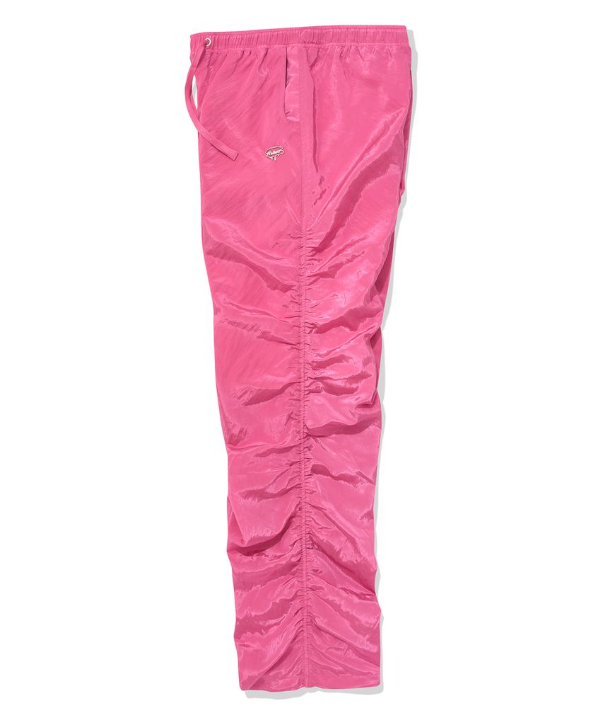 FALLETT Shine Shirring Pants Pink
