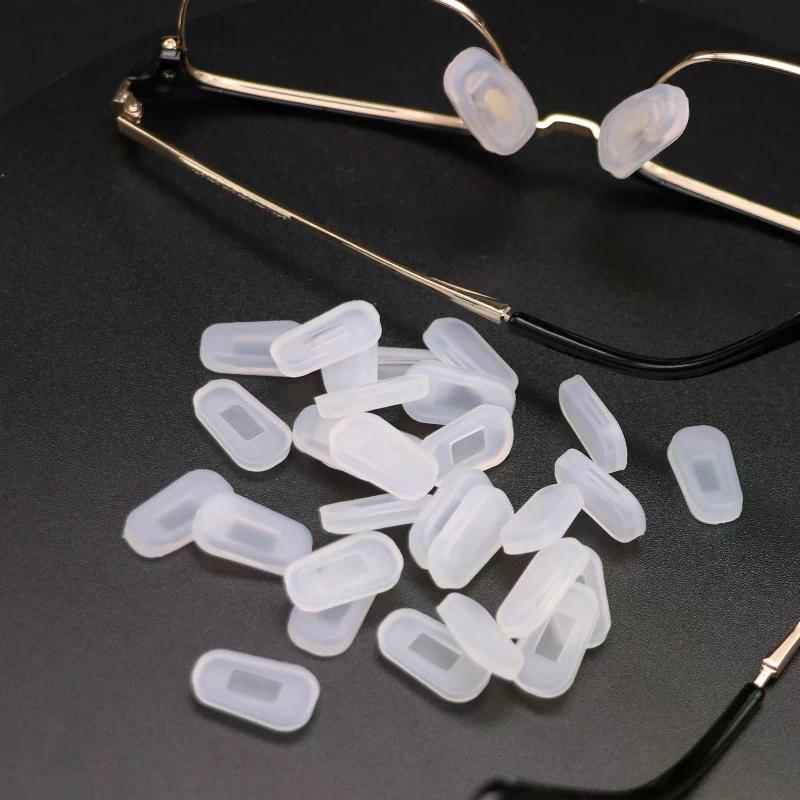 1 Paio Accessori per Occhiali Naselli, Naselli in Silicone Antiscivolo Anti-ammaccatura, Naselli Decompressori per il Naso