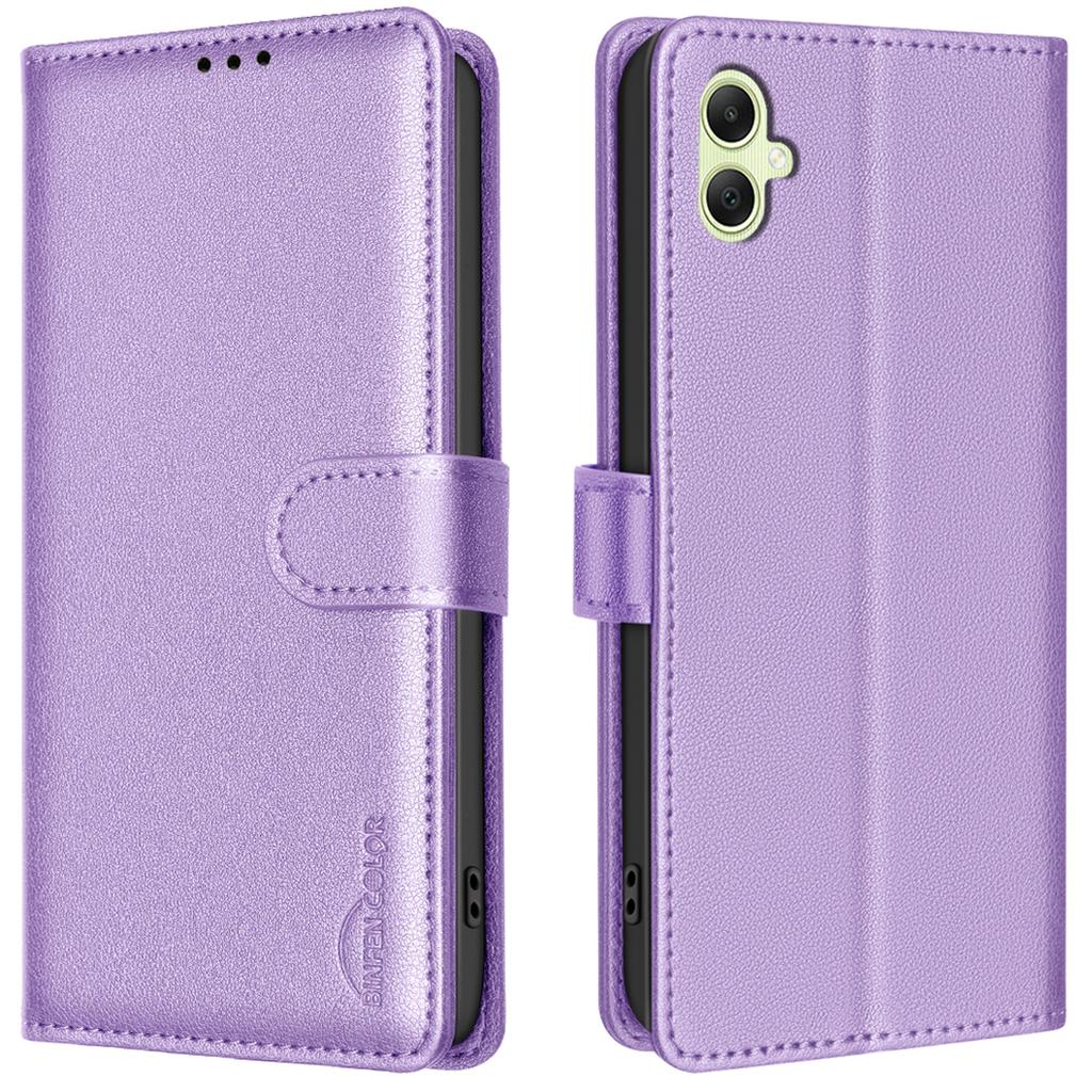 BINFEN COLOR BF32 For Samsung Galaxy A06 4G Case PU Leather Litchi Texture Phone Cover