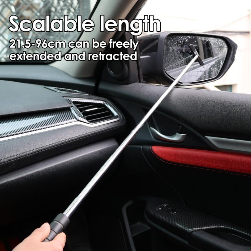 Telescopic Wiper Multi Functional Car Rearview Mirror Retractable Wipers Universal Car Center Console Screen Glass Cleaning Tool